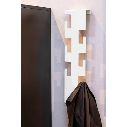 Artikelbild 3 für HAKU Möbel Wandgarderobe 47306 weiß Metall 6 Haken 15,0 x 60,0 cm, Artikelnummer 965824