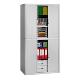 Artikelbild 1 für PAPERFLOW easyOffice Rollladenschrank lichtgrau ohne Fachböden 110,0 x 41,5 x 204,0 cm, Artikelnummer 587451