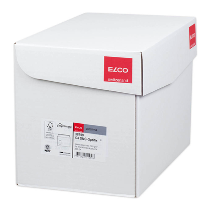 Artikelbild 3 für ELCO Briefumschläge Proclima DIN C4 mit Fenster weiß haftklebend 250 St., Artikelnummer 270841