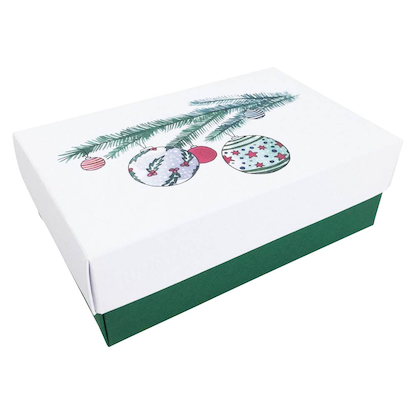 Artikelbild 5 für 2 BUNTBOX Weihnachten L Geschenkboxen-Set weiß, Artikelnummer 304057