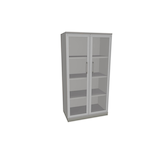 Artikelbild 1 für fm Aktenschrank Oldenburg, 4260429767816 lichtgrau, Acrylglas klar 3 Fachböden 80,0 x 44,2 x 151,7 cm, Artikelnummer 372381