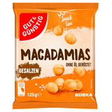 Artikelbild 1 für GUT&GÜNSTIG Macadamias geröstet & gesalzen 125,0 g, Artikelnummer 991481