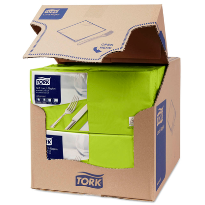 Artikelbild 2 für TORK Servietten Soft limone 3-lagig 32,6 x 33,0 cm, 150 St., Artikelnummer 452274