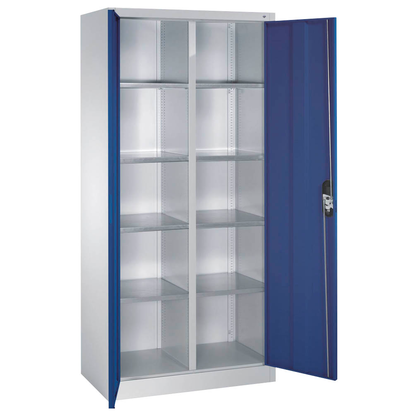 Artikelbild 8 für CP Stahlschrank 8921-311 S10193 lichtgrau, enzianblau 93,0 x 50,0 x 195,0 cm, aufgebaut, Artikelnummer 415517