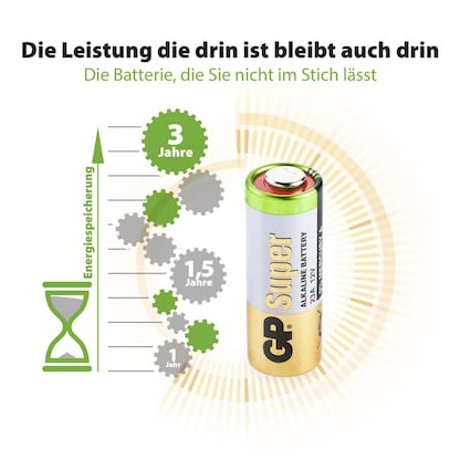 Artikelbild 4 für 5 GP Batterien V 23 GA Fotobatterie 12,0 V, Artikelnummer 676411