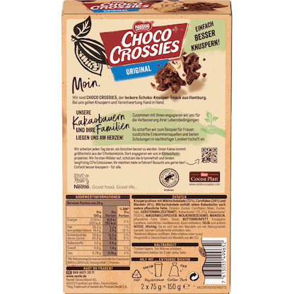 Artikelbild 3 für Nestlé Choco Crossies Schokolade 2x 75,0 g, Artikelnummer 612709