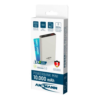 Artikelbild 12 für ANSMANN PB222PD Powerbank 10.000 mAh weiß, Artikelnummer 654796