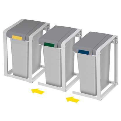 Artikelbild 7 für Hailo ProfiLine Öko XL Mülleimer-Erweiterung 38,0 l signalgrau, Artikelnummer 123331