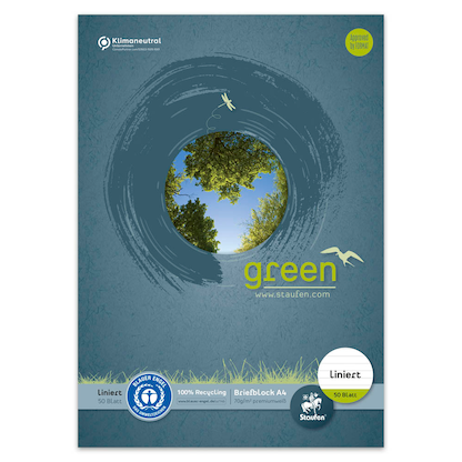 Artikelbild 2 für Staufen® Briefblock green DIN A4 liniert, Artikelnummer 421212