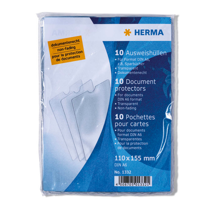 Artikelbild 3 für HERMA Dokumentenhüllen transparent A6, 10 St., Artikelnummer 509374