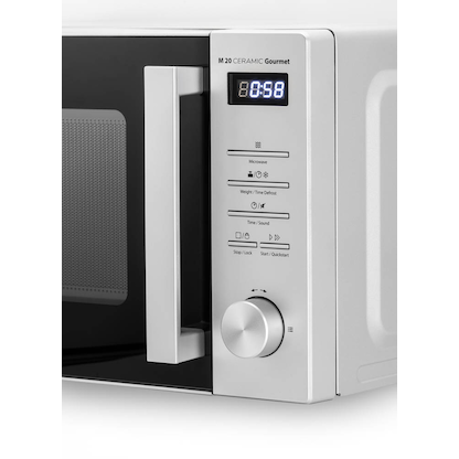 Artikelbild 4 für caso® M 20 Ceramic Gourmet Mikrowelle 700 W silber, Artikelnummer 493037