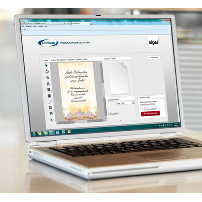 Artikelbild 4 für SIGEL Weihnachtsbriefpapier Glitter Star Motiv DIN A4 90 g/qm 100 Blatt, Artikelnummer 322339