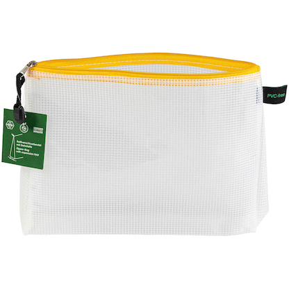 Artikelbild für FolderSys Reißverschlussbeutel transparent/gelb 0,28 mm, 1 St., Artikelnummer 278399