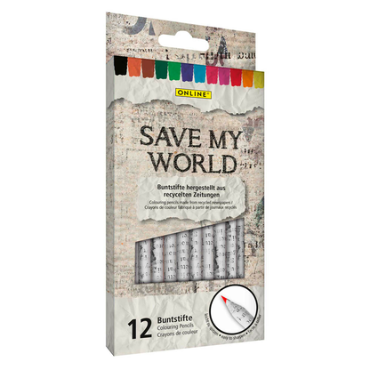 Artikelbild 7 für ONLINE® Save My World Buntstifte farbsortiert, 12 St., Artikelnummer 237857