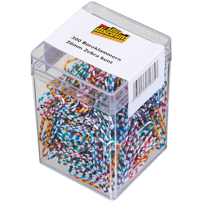 Artikelbild 5 für office discount Büroklammern farbsortiert Nylon, 300 St., Artikelnummer 617464