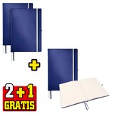 Artikelbild 1 für 2 + 1 GRATIS: 2 LEITZ Notizbuch Style DIN A4 liniert, titan blau Hardcover 160 Seiten + GRATIS 1 St., Artikelnummer 720689