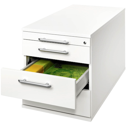 Artikelbild 5 für HAMMERBACHER Solid TC30 Rollcontainer weiß 4 Auszüge 42,8 x 80,0 x 51,2 cm, Artikelnummer 350862