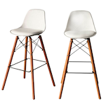 Artikelbild 1 für 2 meet powered by PAPERFLOW Barhocker Steelwood THSTW.23.13 weiß, Artikelnummer 546890