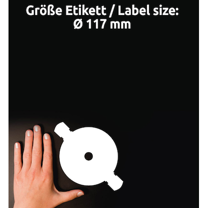 Artikelbild 4 für 50 AVERY Zweckform CD-Etiketten L7676-25 weiß, Artikelnummer 955955