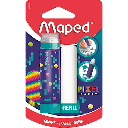 Artikelbild 2 für maped Radierstift PIXEL PARTY weiß, 1 St., Artikelnummer 260147