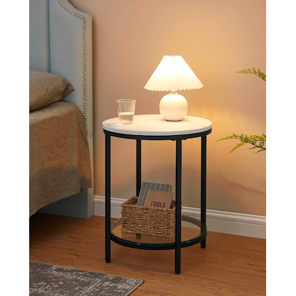 Artikelbild 3 für VASAGLE Beistelltisch weiß 45,0 x 45,0 x 55,0 cm, Artikelnummer 290538