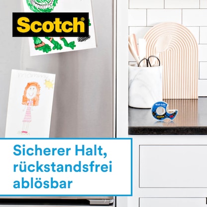 Artikelbild 5 für Scotch Klebefilmabroller Wall-Safe Tape blau, Artikelnummer 477727