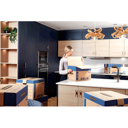 Artikelbild 11 für 5 Bankers Box Umzugskartons SmoothMove FastFold 42,9 x 32,7 x 31,0 cm, Artikelnummer 539033