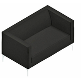 Artikelbild 1 für Quadrifoglio 2-Sitzer Sofa Arte schwarz weiß Stoff, 1 St., Artikelnummer 462616
