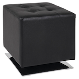 Artikelbild 1 für HAKU Möbel Hocker 30588 schwarz Kunstleder, Artikelnummer 552063