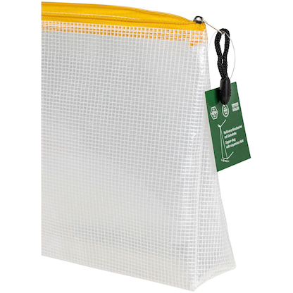 Artikelbild 3 für FolderSys Reißverschlussbeutel transparent/gelb 0,28 mm, 1 St., Artikelnummer 278399