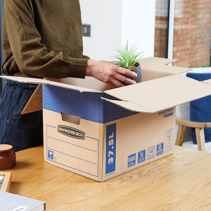 Artikelbild 12 für 5 Bankers Box Umzugskartons SmoothMove FastFold 42,9 x 32,7 x 31,0 cm, Artikelnummer 539033