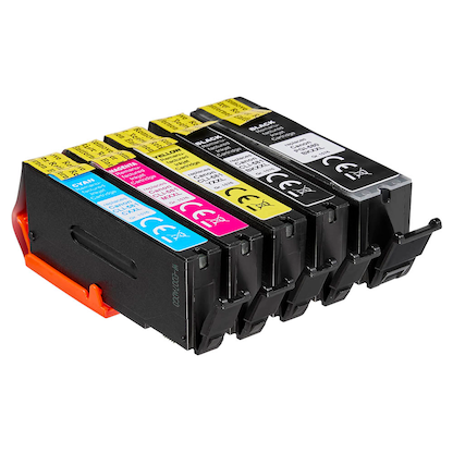 Artikelbild 4 für dots 1x pigmentschwarz, 1x schwarz, 1x cyan, 1x magenta, 1x gelb Druckerpatronen kompatibel zu Canon PGI-580XXL PGBK, CLI 581XXL BK/C/M/Y, Artikelnummer 575759