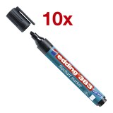 Artikelbild 1 für edding 383 Flipchart-Marker schwarz 1,0 - 5,0 mm, 10 St., Artikelnummer 477992