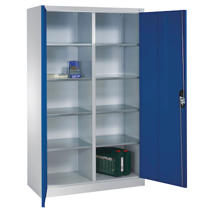 Artikelbild 12 für CP Stahlschrank 8931-311 S10123 lichtgrau, enzianblau 120,0 x 50,0 x 195,0 cm, aufgebaut, Artikelnummer 415758