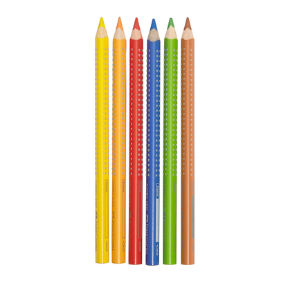 Artikelbild 3 für FABER-CASTELL Jumbo GRIP Buntstifte farbsortiert, 6 St., Artikelnummer 712471