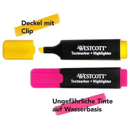 Artikelbild 3 für WESTCOTT Textmarker farbsortiert, 8 St., Artikelnummer 648669