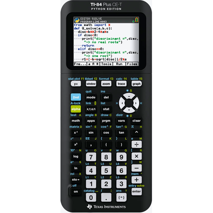 Artikelbild 11 für TEXAS INSTRUMENTS TI-84 Plus CE-T Python Edition Grafikrechner schwarz, Artikelnummer 141467