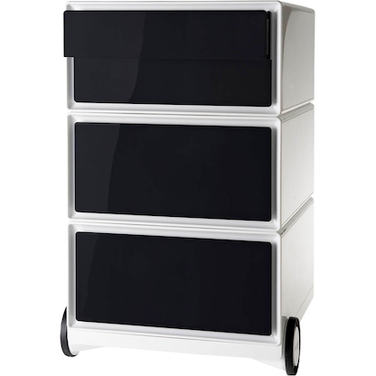 Artikelbild für PAPERFLOW easyBox Rollcontainer weiß, schwarz 4 Auszüge 39,0 x 43,6 x 64,2 cm, Artikelnummer 170771