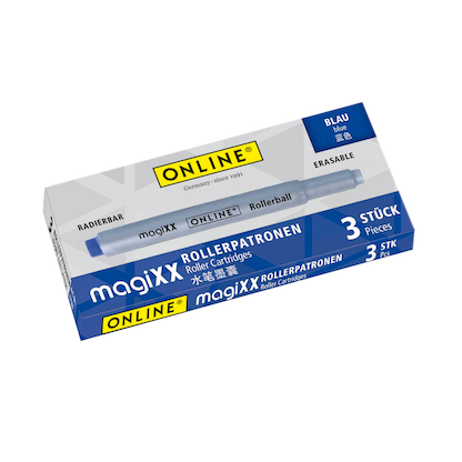 Artikelbild 22 für 3 ONLINE® magiXX Rollerpatrone Tintenkonverter blau, Artikelnummer 237766