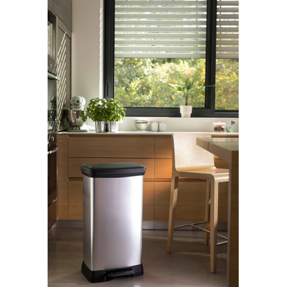 Artikelbild 2 für curver DECOBIN SLIM BIN Mülleimer 50,0 l silbermetallic, Artikelnummer 701134