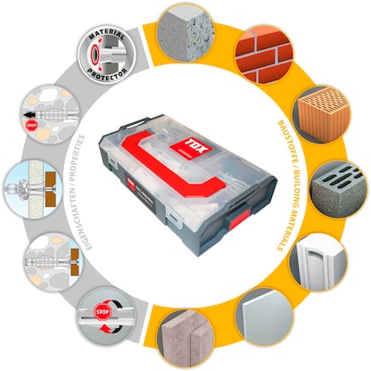 Artikelbild 6 für TOX L-Boxx Mini Electro TRIKA 094901301 Dübel- und Schrauben-Sortiment, 232-teilig, Artikelnummer 560027