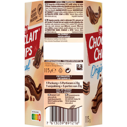 Artikelbild 4 für Nestlé Choclait Chips Original Schokolade 115,0 g, Artikelnummer 613069
