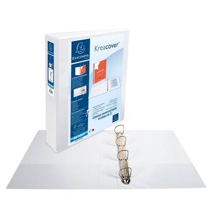 Artikelbild für Exacompta Kreacover Ringbuch 4-Ringe weiß 7,5 cm DIN A4, 1 St., Artikelnummer 681258