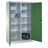 Artikelbild 1 für CP Metallschrank 8931-311 S10126 lichtgrau, rededagrün 120,0 x 50,0 x 195,0 cm, aufgebaut, Artikelnummer 416089