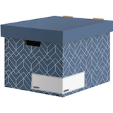 Artikelbild 1 für 5 Bankers Box Archivboxen Bankers Box schieferblau/weiß 34,0 x 39,0 x 29,1 cm, Artikelnummer 366627