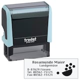Artikelbild 1 für trodat Textstempel, individualisierbar printy 4913 selbstfärbend schwarz mit Logo, 1 St., Artikelnummer 157366