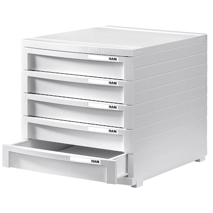 Artikelbild 6 für HAN Schubladenbox Contur weiß 1505-12, DIN B4 mit 5 Schubladen, Artikelnummer 661704