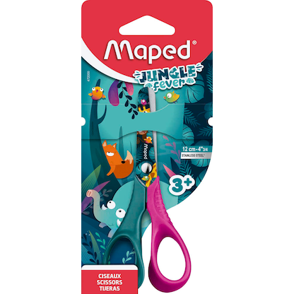Artikelbild 2 für maped Kinderschere JUNGLE fever petrol/pink 12,0 cm, Artikelnummer 260309
