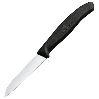 Artikelbild 4 für VICTORINOX Küchenmesser silber, schwarz glänzend, poliert, Klinge: 8,0 cm, 1 St., Artikelnummer 373047