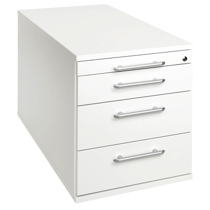 Artikelbild für HAMMERBACHER Solid TC30 Rollcontainer weiß 4 Auszüge 42,8 x 80,0 x 51,2 cm, Artikelnummer 350862